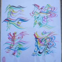齋藤心源（花文字＆書道）