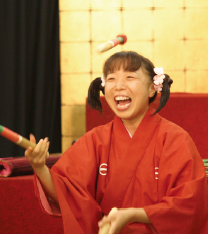 長野県塩尻市の施設イベントへ、江戸太神楽を派遣。