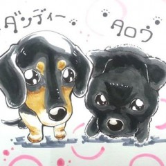 群馬県のホームセンターにて、ワンちゃん出張似顔絵イベントを開催しました。