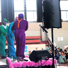 岐阜県養老町の保育イベントに、大道芸人を派遣しました。