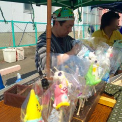 愛知県北名古屋市のお祭りへ、飴細工師を派遣しました！