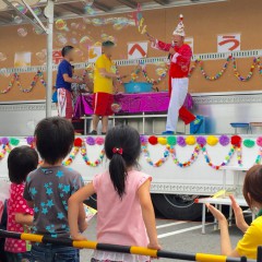 愛知県春日井市のお祭りへ、しゃぼん玉ショーを派遣しました！