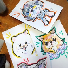 似顔絵師 川上奈々