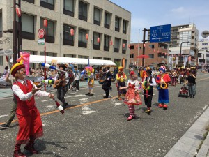 神奈川県相模原市の市民まつりにピエロパフォーマーを派遣しました！