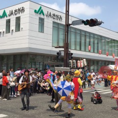 神奈川県相模原市の市民まつりにピエロパフォーマーを派遣しました！