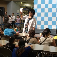 千葉県市原市の夏休みイベントにサイエンスパフォーマーを派遣しました。