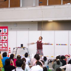 福岡県福岡市博多区のイベントに大道芸人を派遣しました。