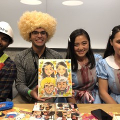 東京都渋谷区の企業イベントにフェイスペイント＆似顔絵師を派遣しました。