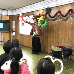 埼玉県本庄市で開催のクリスマス会にパフォーマーを派遣しました。