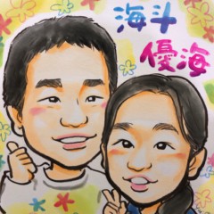 埼玉県さいたま市中央区のイベントに似顔絵師を派遣しました。