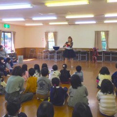 岐阜県多治見市で開かれた子ども会にマジシャンを派遣しました。