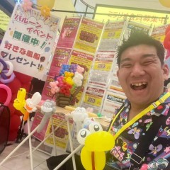 埼玉県川口市の携帯電話ショップのPRイベントに、バルーンアーティストを派遣しました！