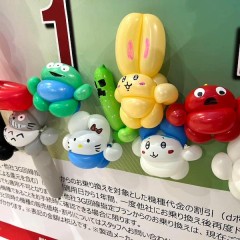 東京都日野市の携帯電話ショップの販売促進イベントに、バルーンアーティストを派遣しました！